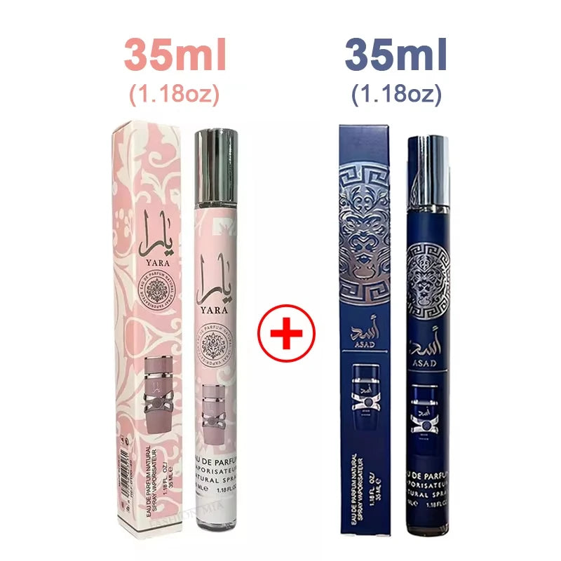 2pcs Yara Eau De Perfumes Men