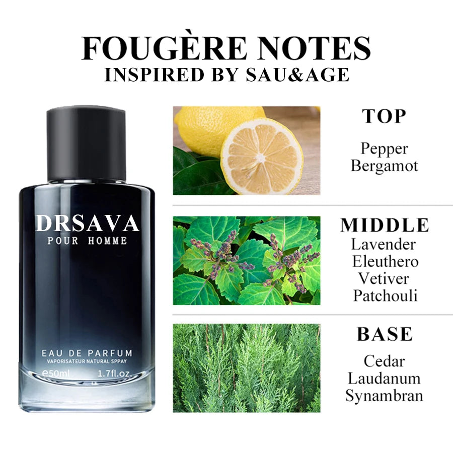 DRSAVA Fougere Perfume for Men 50ml