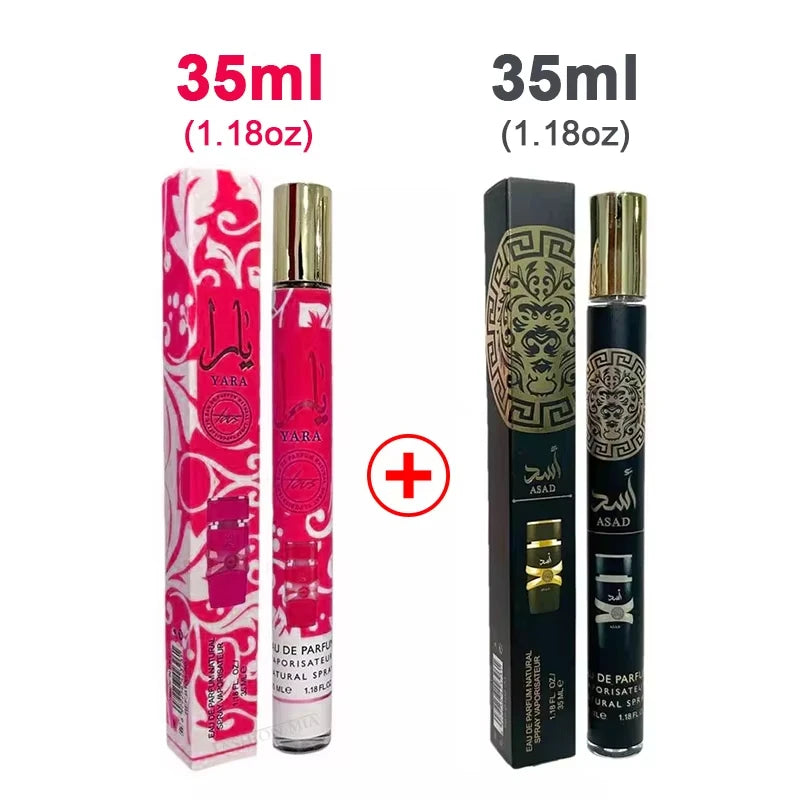 2pcs Yara Eau De Perfumes Men